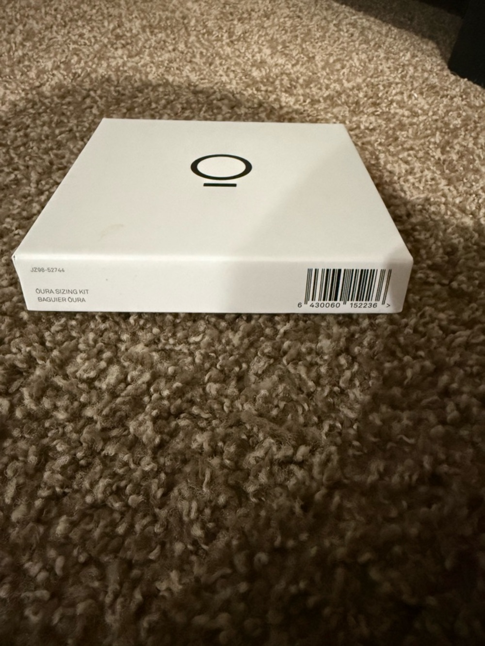 Oura White Sizing Kit with Black Logo